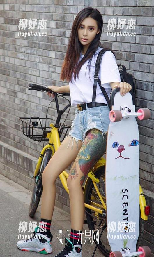 尤果网爱尤物 - 每一个侧影都是真实，温心怡的女友飘然而至，无圣光，不做作，原图就是最棒的。